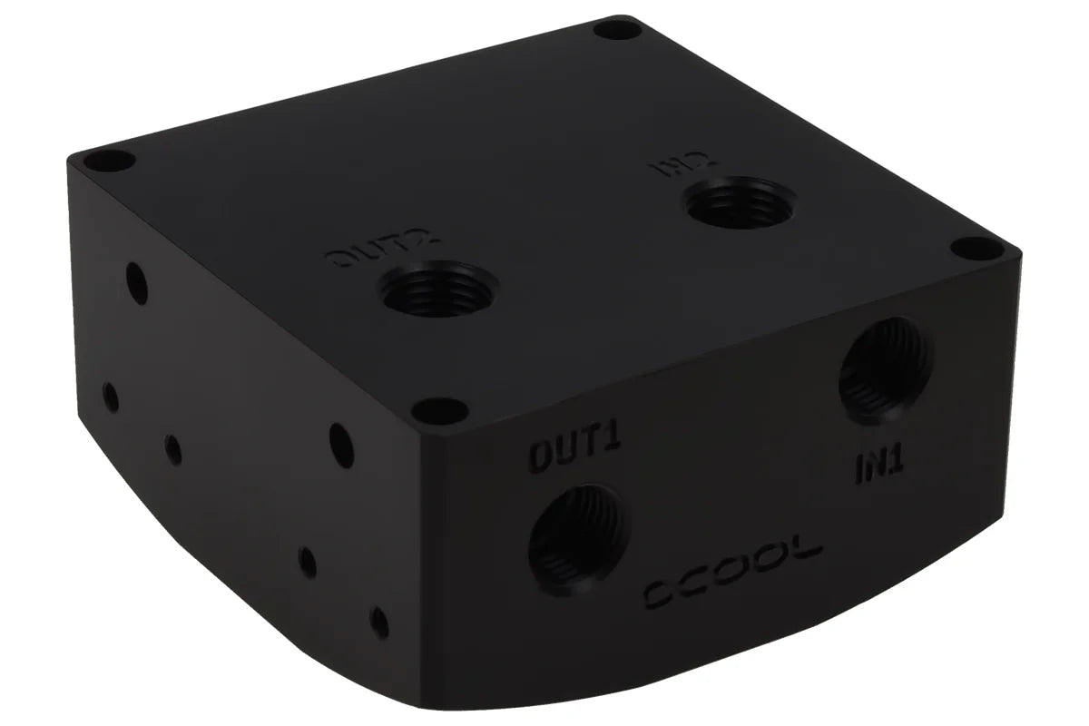 Alphacool Eisdecke D5 attachment - Black Acetal G1/4 - (VPP755/VPP655/TPP644/MCP655) V.3