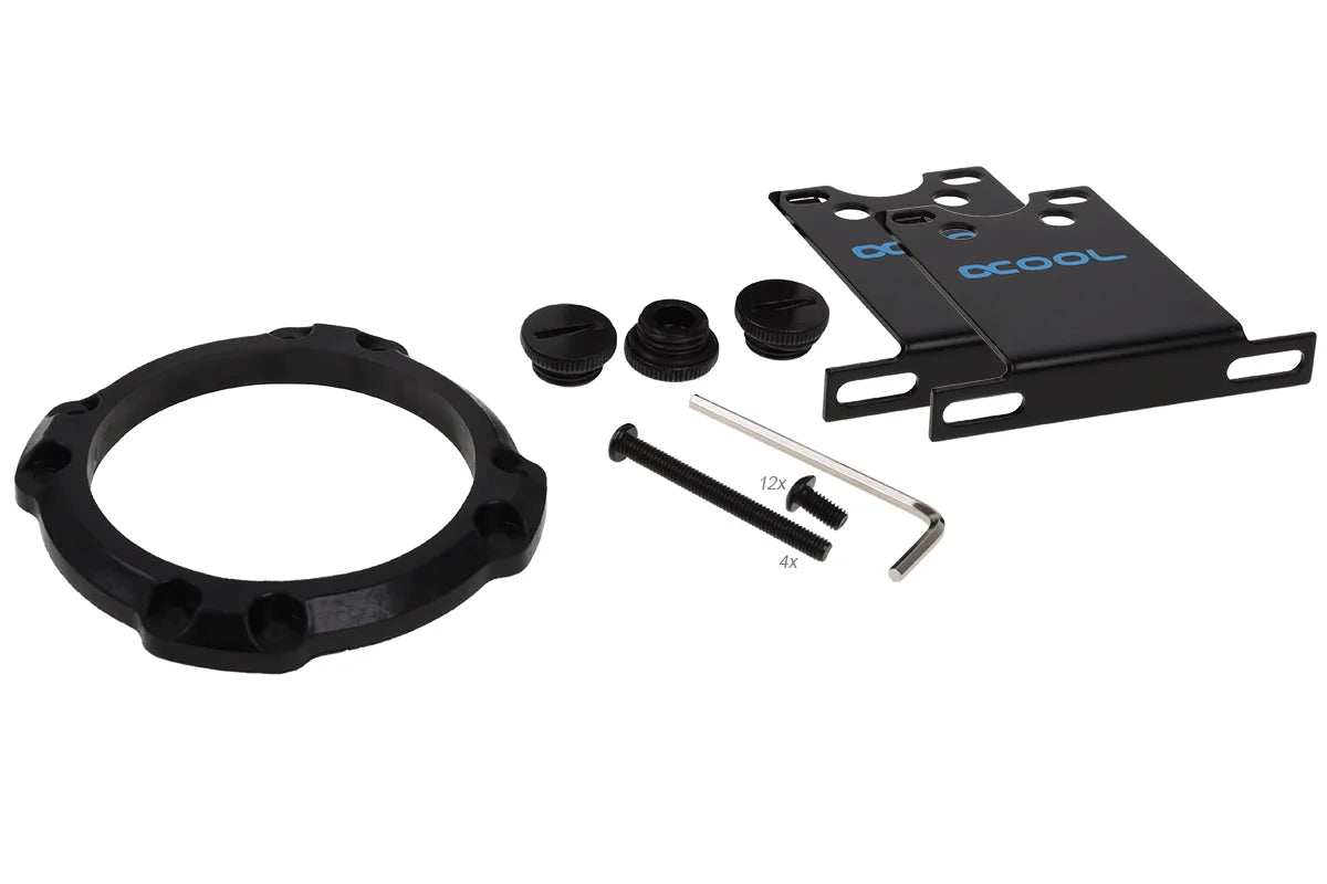 Alphacool Eisdecke D5 attachment - Black Acetal G1/4 - (VPP755/VPP655/TPP644/MCP655) V.3