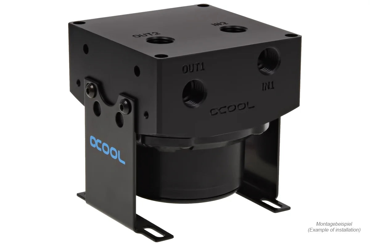 Alphacool Eisdecke D5 attachment - Black Acetal G1/4 - (VPP755/VPP655/TPP644/MCP655) V.3