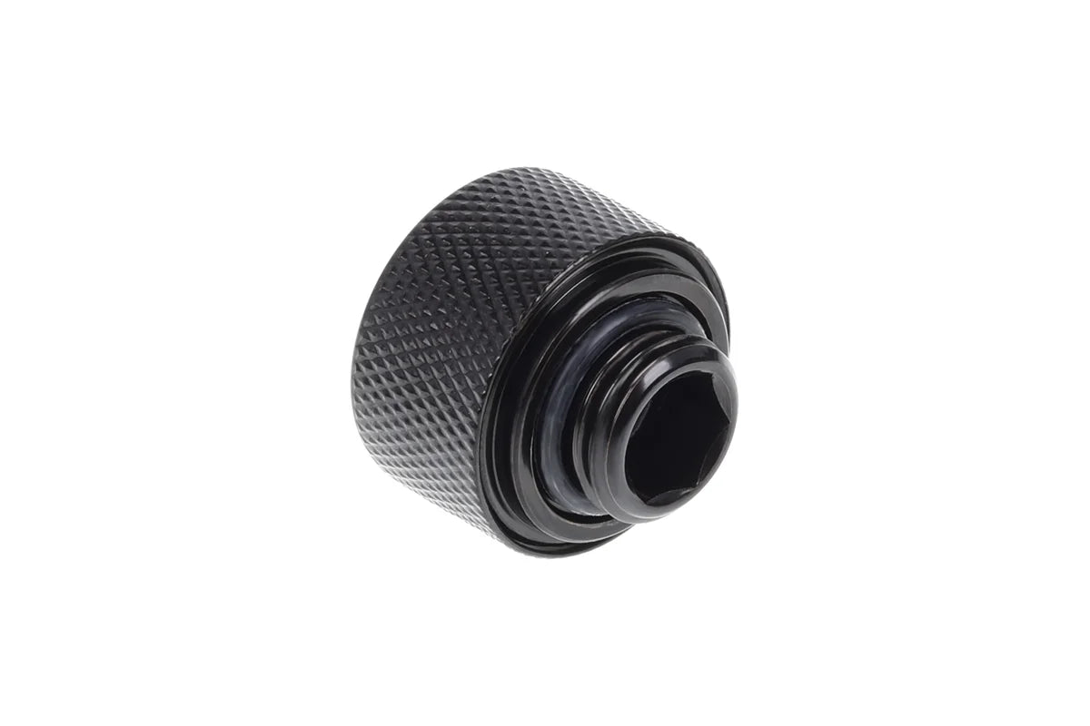 Alphacool Eiszapfen 16mm HardTube screw-on nozzle G1/4 - Deep Black Sixpack