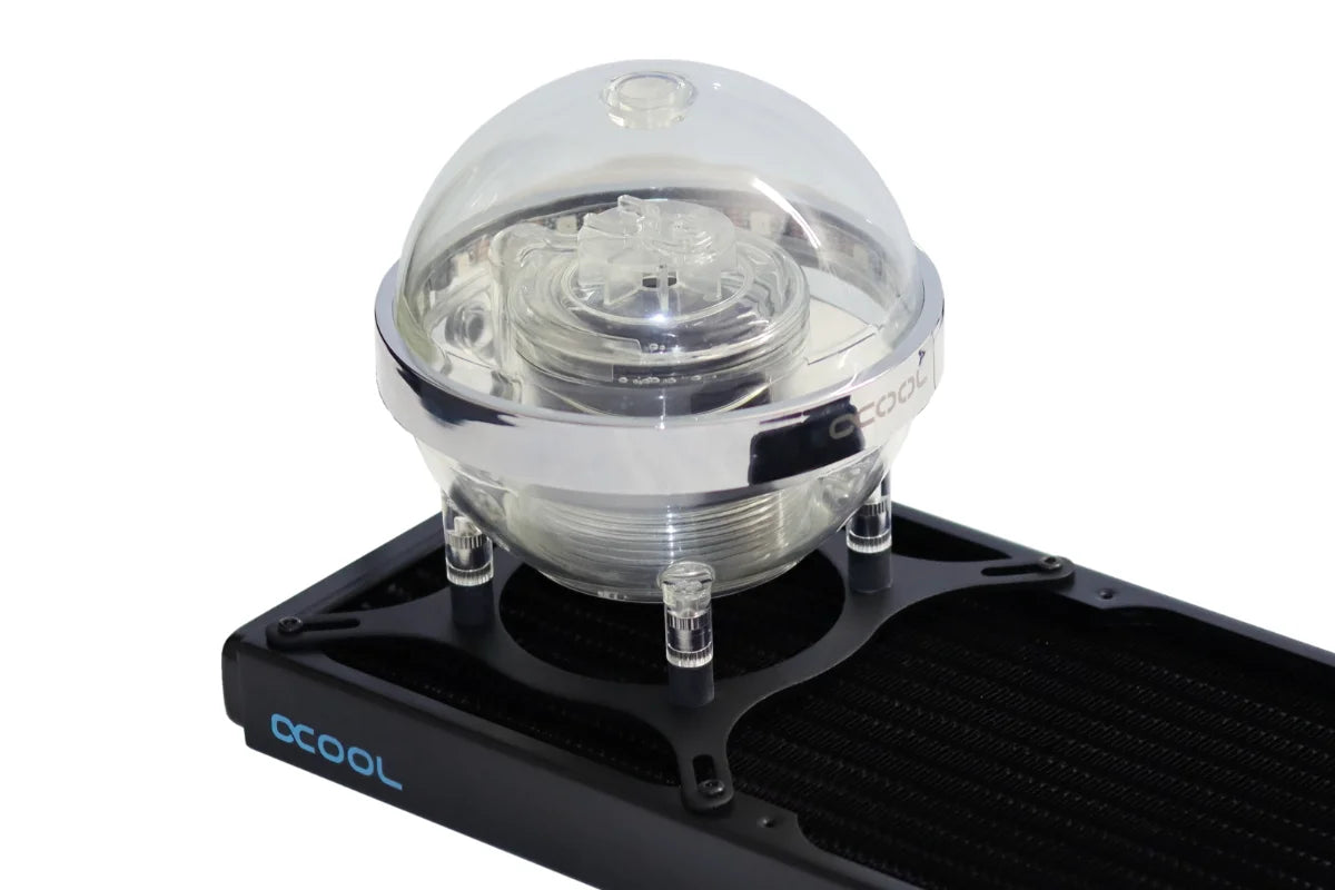 Alphacool Eisball Digital RGB - Acryl with VPP D5 Apex PWM pump