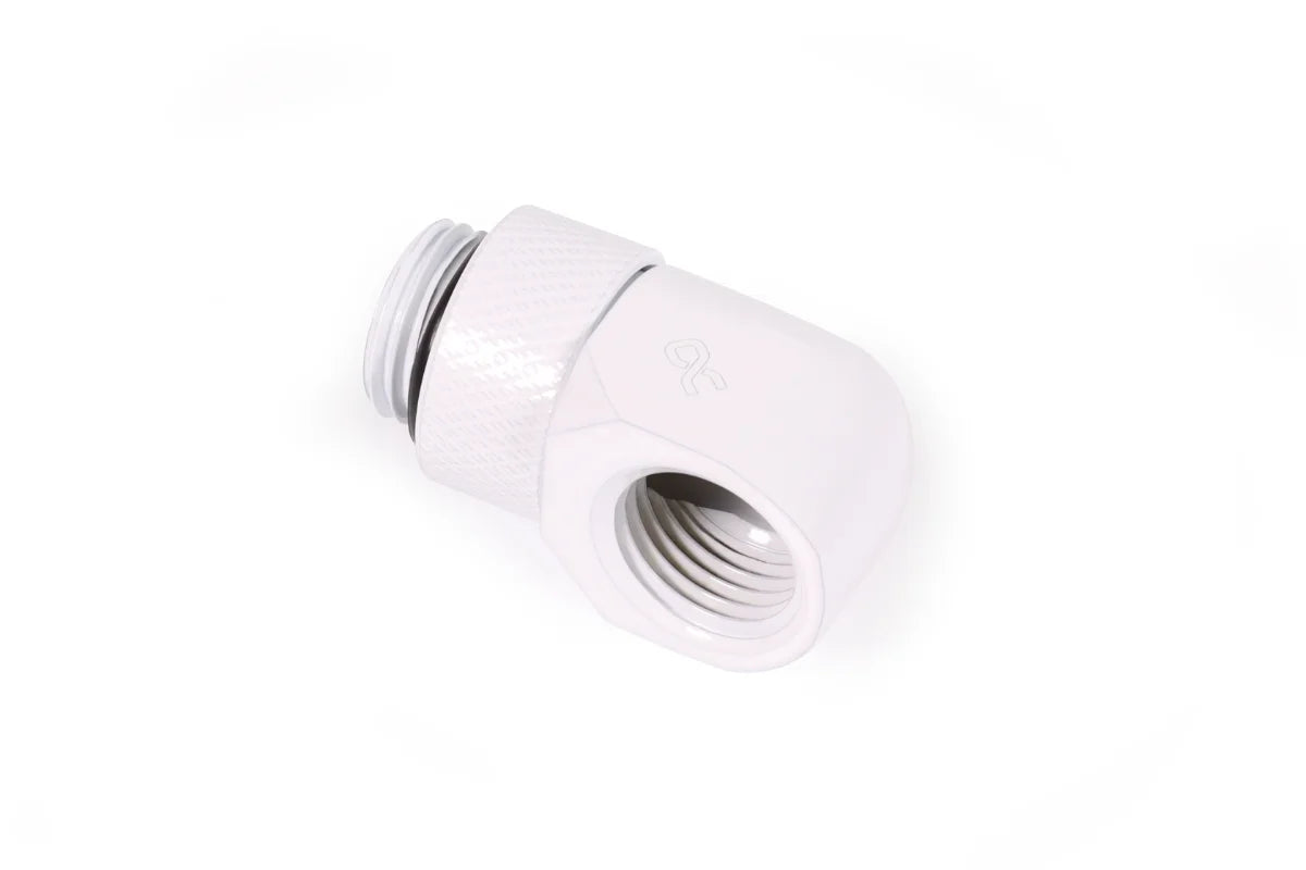 Alphacool Eiszapfen L-connector rotatable G1/4 AG to G1/4 IG - 4pcs Set White