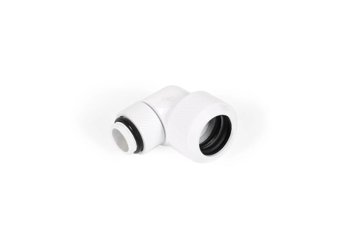 Alphacool Eiszapfen 16mm HardTube compression fitting 90° rotatable G1/4 - White