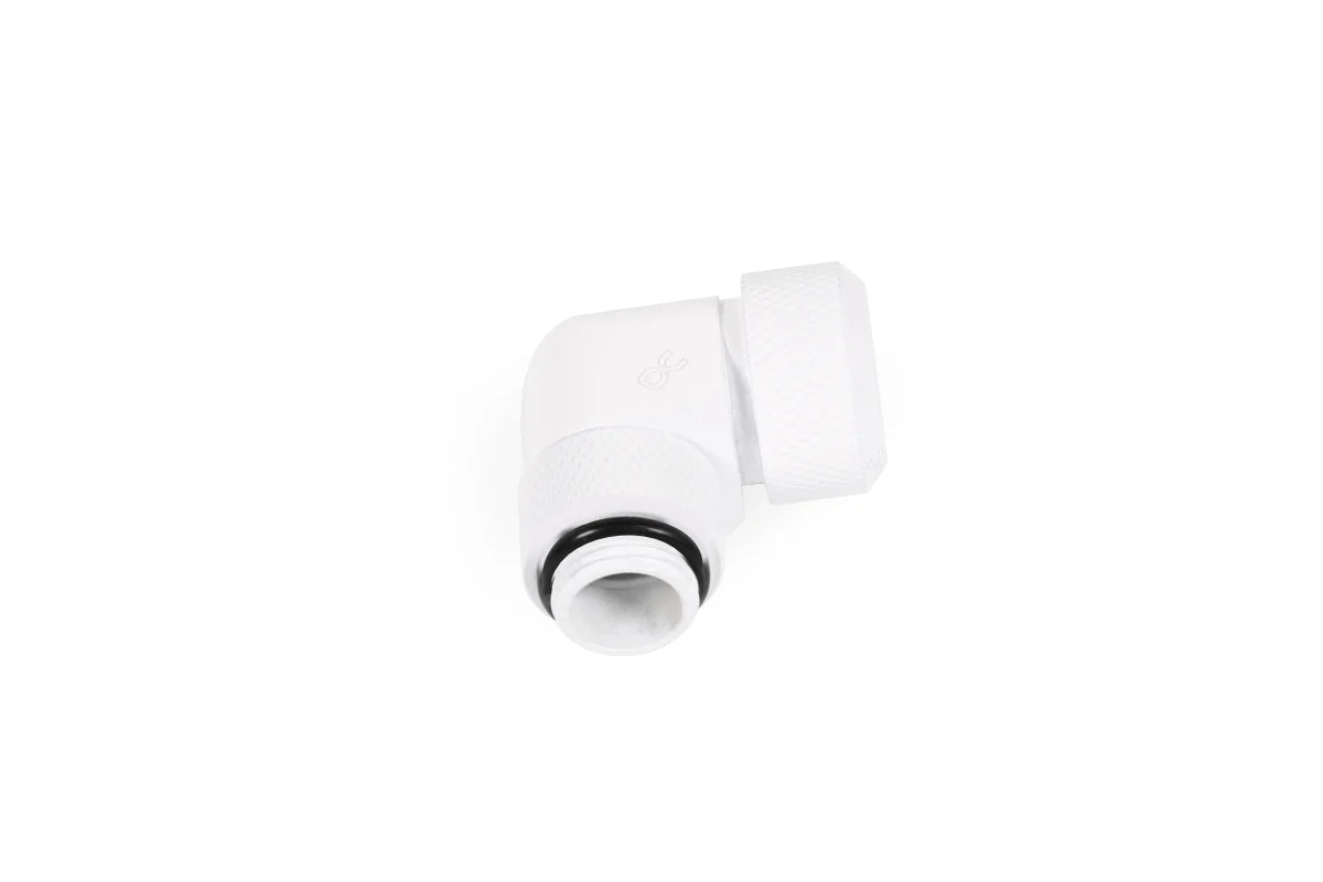 Alphacool Eiszapfen 16mm HardTube compression fitting 90° rotatable G1/4 - White