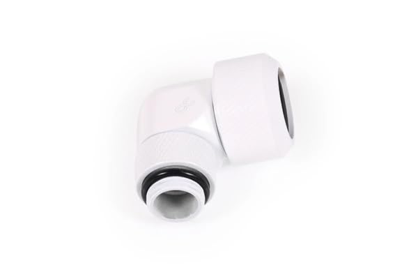 Alphacool Eiszapfen 13mm HardTube compression fitting 90° rotatable G1/4 - White