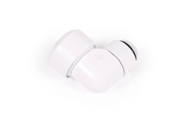 Alphacool Eiszapfen 13mm HardTube compression fitting 90° rotatable G1/4 - White