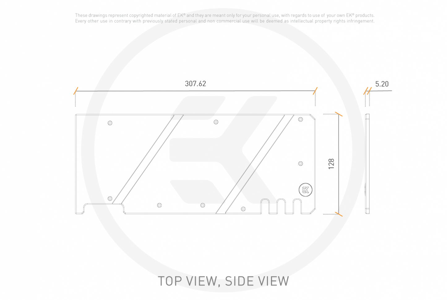 EKWB EK-Quantum Vector Trio RTX 3080/3090 Backplate - Black - Canada Watercool