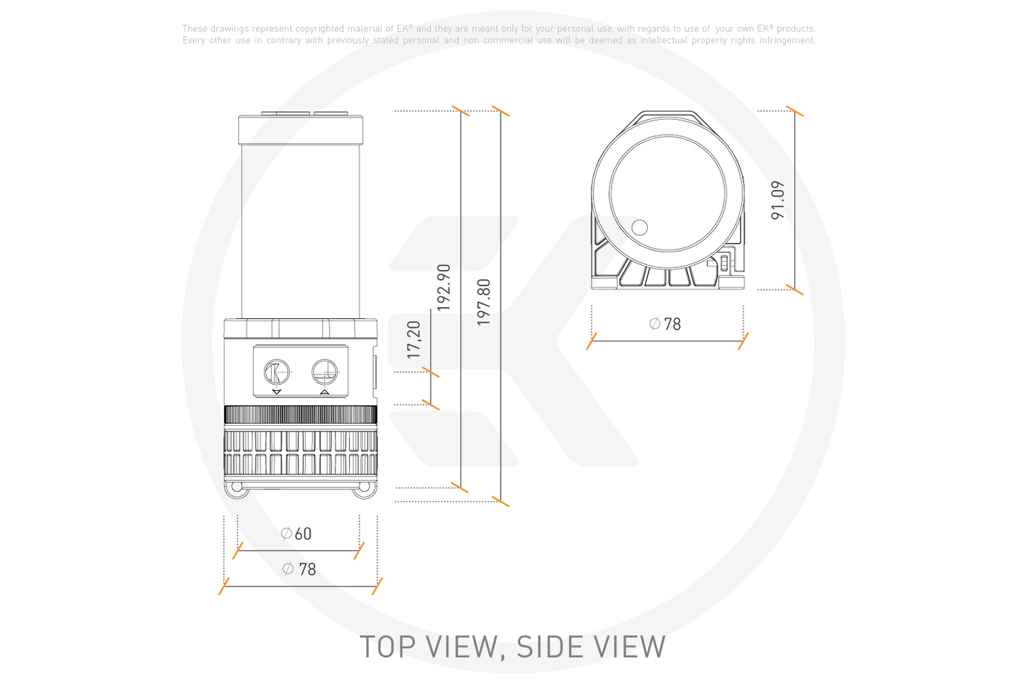 EKWB EK-Quantum Kinetic TBE 200 D5 PWM D-RGB - Plexi - Canada Watercool