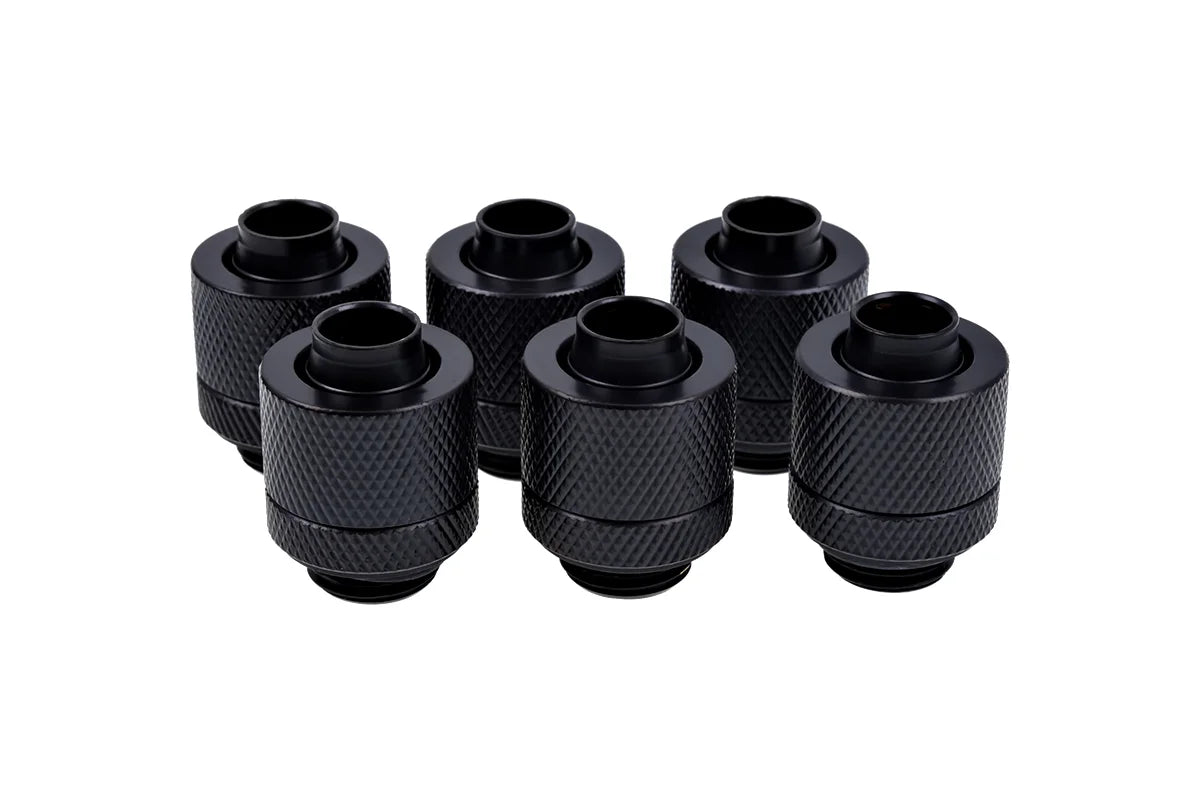 Alphacool Eiszapfen 13/10mm screw-on nozzle G1/4 - Deep Black Sixpack