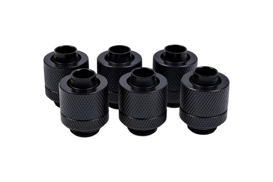 Alphacool Eiszapfen 13/10mm screw-on nozzle G1/4 - Deep Black Sixpack