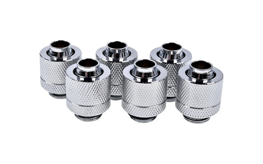 Alphacool Eiszapfen 13/10mm screw-on nozzle G1/4 - Chrome Sixpack