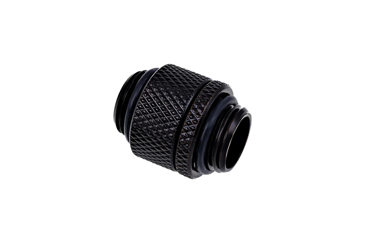 Alphacool Eiszapfen double nipple rotatable G1/4 AG to G1/4 AG - Deep Black