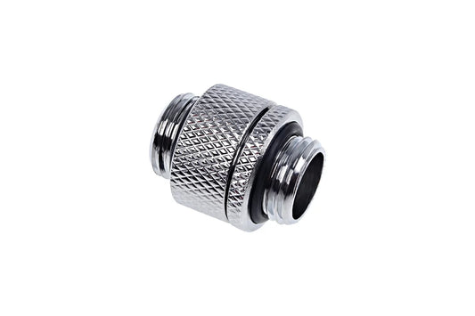 Alphacool Eiszapfen double nipple rotatable G1/4 AG to G1/4 AG - Chrome