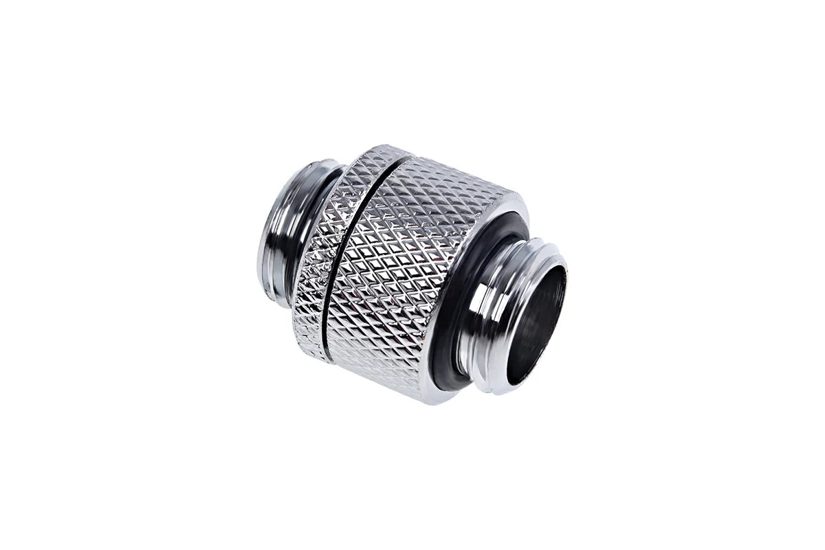 Alphacool Eiszapfen double nipple rotatable G1/4 AG to G1/4 AG - Chrome
