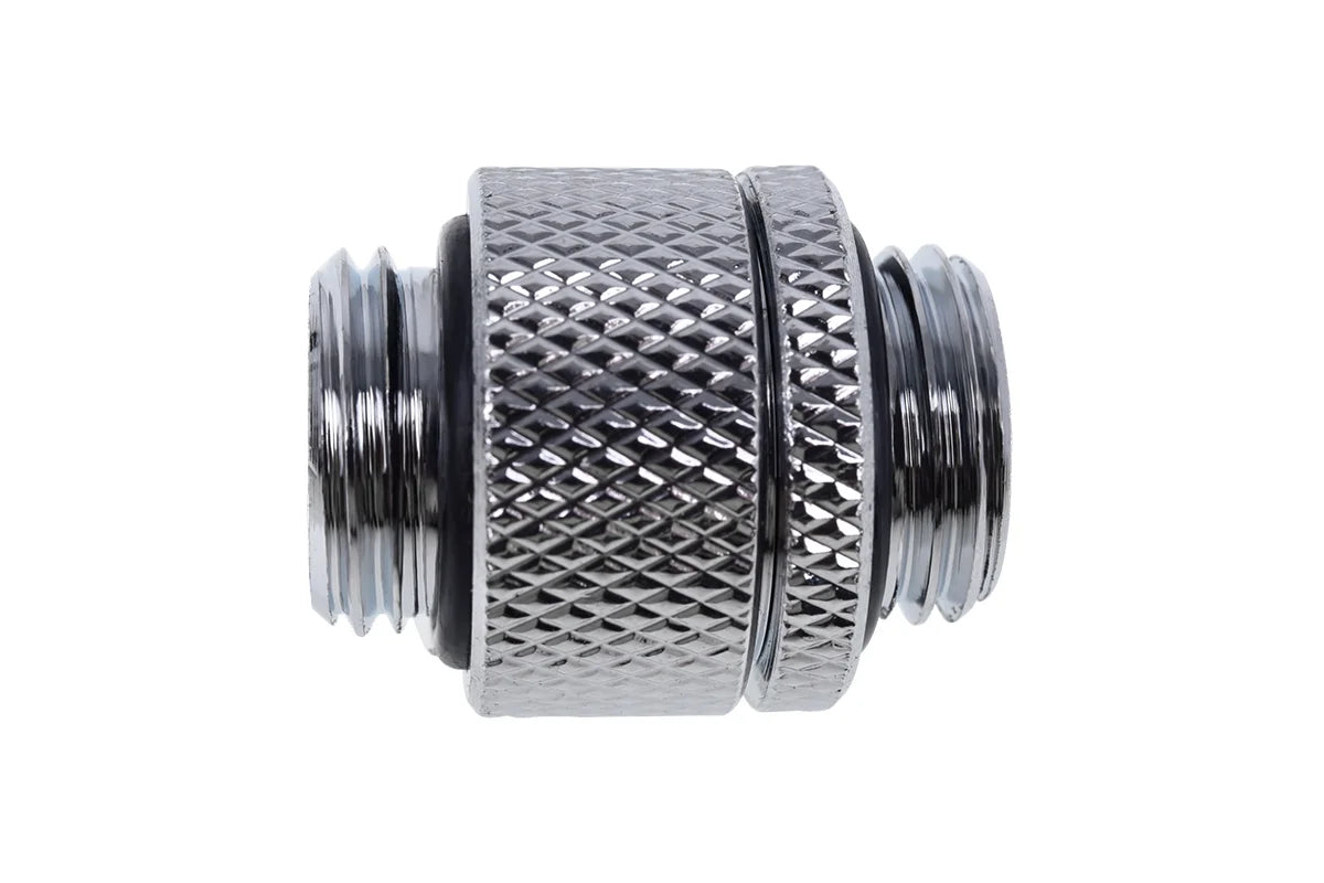 Alphacool Eiszapfen double nipple rotatable G1/4 AG to G1/4 AG - Chrome