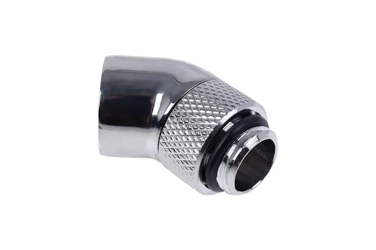 Alphacool Eiszapfen angle adapter 45° rotatable G1/4 AG to G1/4 IG - Chrome