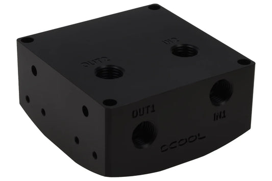 Alphacool Eisdecke D5 attachment - Black Acetal G1/4 - (VPP755/VPP655/TPP644/MCP655) V.3