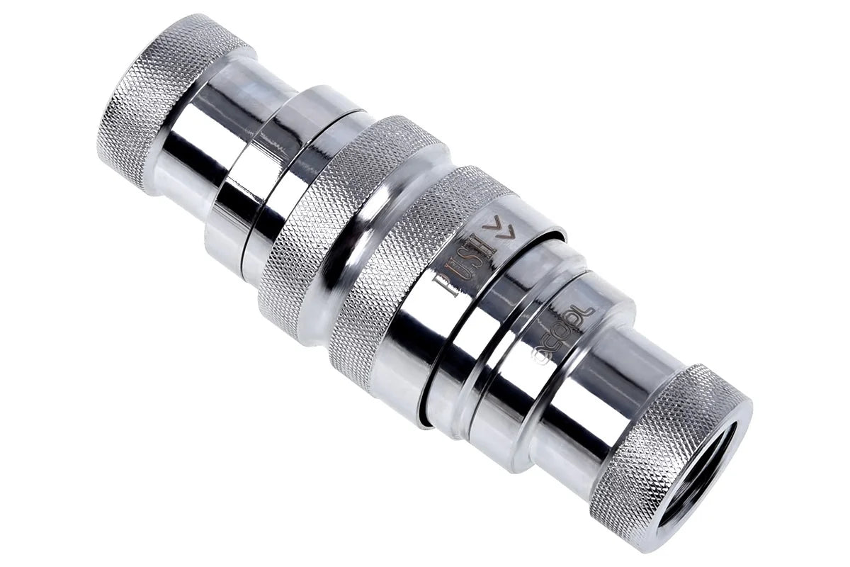 Alphacool Eiszapfen quick release coupling set G1/4 IG - Chrome