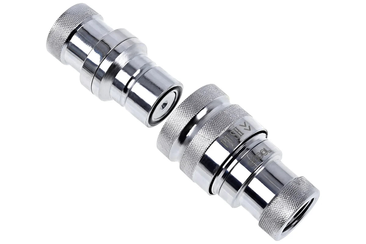 Alphacool Eiszapfen quick release coupling set G1/4 IG - Chrome