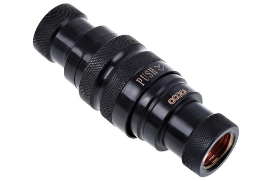 Alphacool Eiszapfen quick release connector kit G14 inner thread - Deep Black