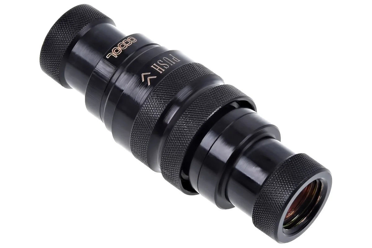 Alphacool Eiszapfen quick release connector kit G14 inner thread - Deep Black