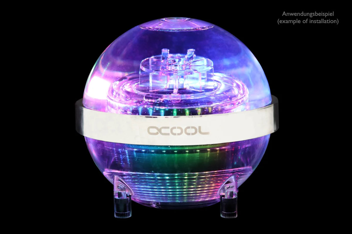 Alphacool Eisball Digital RGB - Acryl with VPP D5 Apex PWM pump