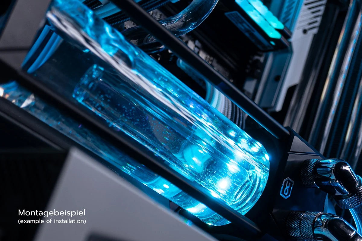 Alphacool Eisbecher Aurora D5 Acetal/Glass - 150mm incl. Alphacool VPP Apex