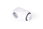 Alphacool Eiszapfen L-connector rotatable G14 outer thread to G14 inner thread - white