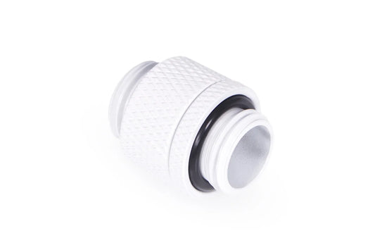 Alphacool Eiszapfen double nipple rotatable G1/4 AG to G1/4 AG - White