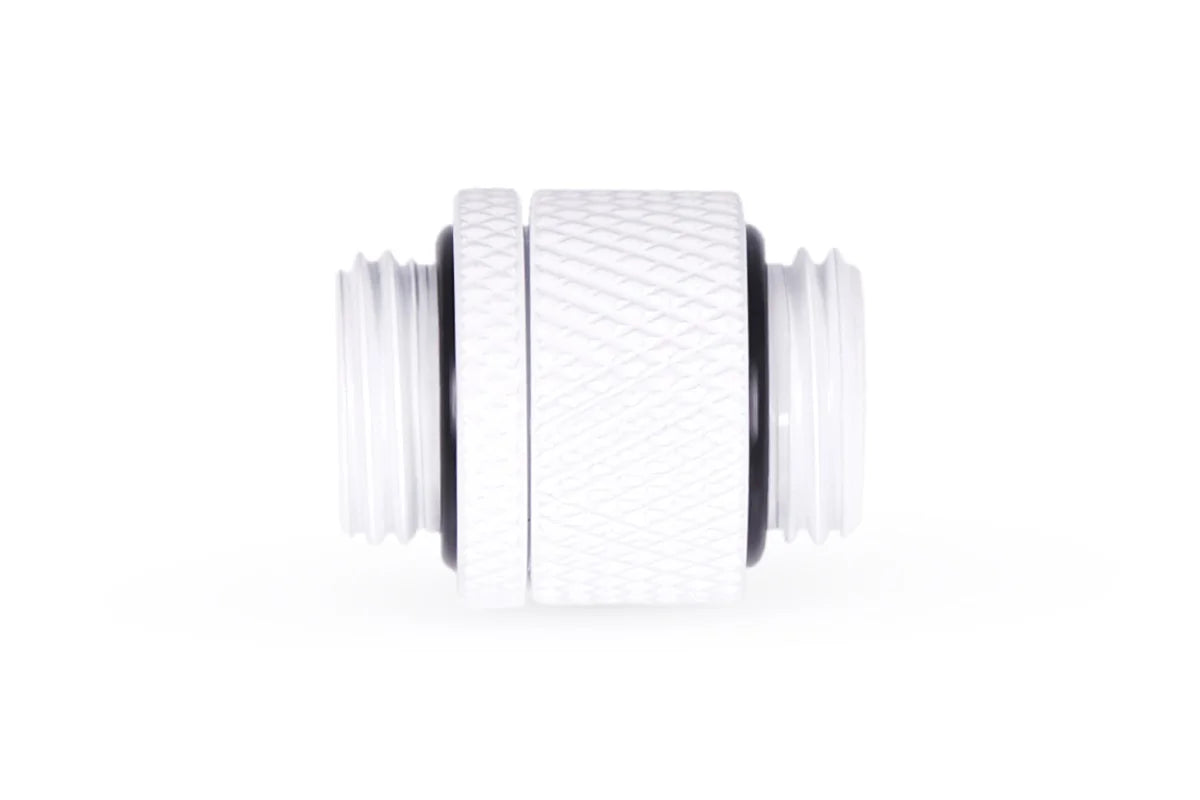 Alphacool Eiszapfen double nipple rotatable G1/4 AG to G1/4 AG - White