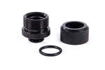 Alphacool Eiszapfen 14mm HardTube compression fitting G14 - knurled - deep black