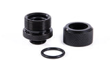 Alphacool Eiszapfen 14mm HardTube compression fitting G14 - knurled - deep black