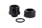 Alphacool Eiszapfen 14mm HardTube compression fitting G14 - knurled - deep black sixpack