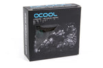 Alphacool Eiszapfen 14mm HardTube compression fitting G14 - knurled - deep black sixpack