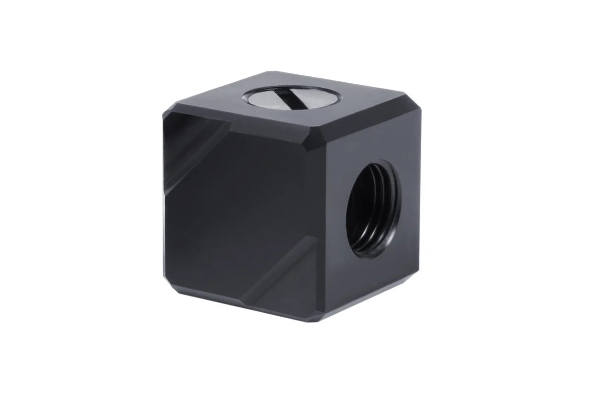 Alphacool Eiszapfen connection terminal 4-way G1/4 IG - Black Acetal