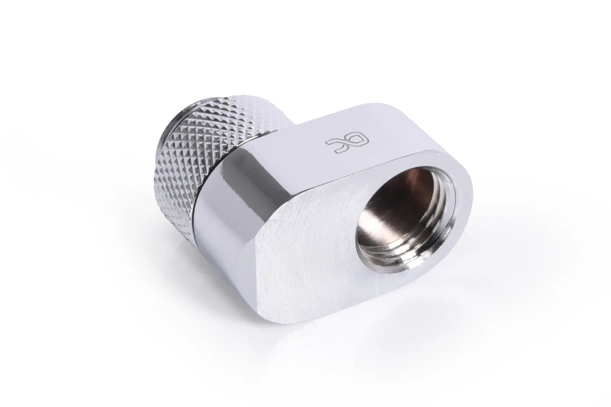 Alphacool Eiszapfen 16mm offset piece rotatable G1/4 AG to G1/4 IG - Chrome