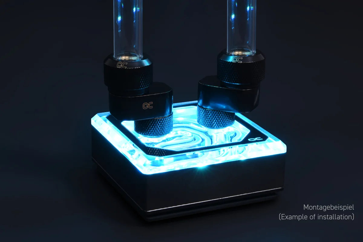 Alphacool Eiszapfen 8mm offset piece rotatable G14 AG to G14 IG - Chrome