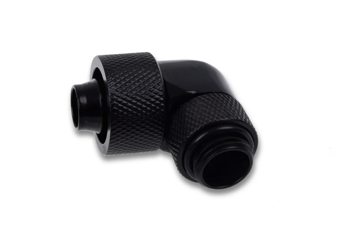 Alphacool Eiszapfen 16/10mm screw-on nozzle 90° rotatable G1/4 - 4pcs Set Deep Black