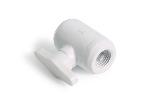Alphacool Eiszapfen 2-way ball valve G1/4 - White
