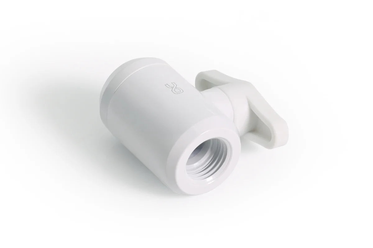 Alphacool Eiszapfen 2-way ball valve G1/4 - White