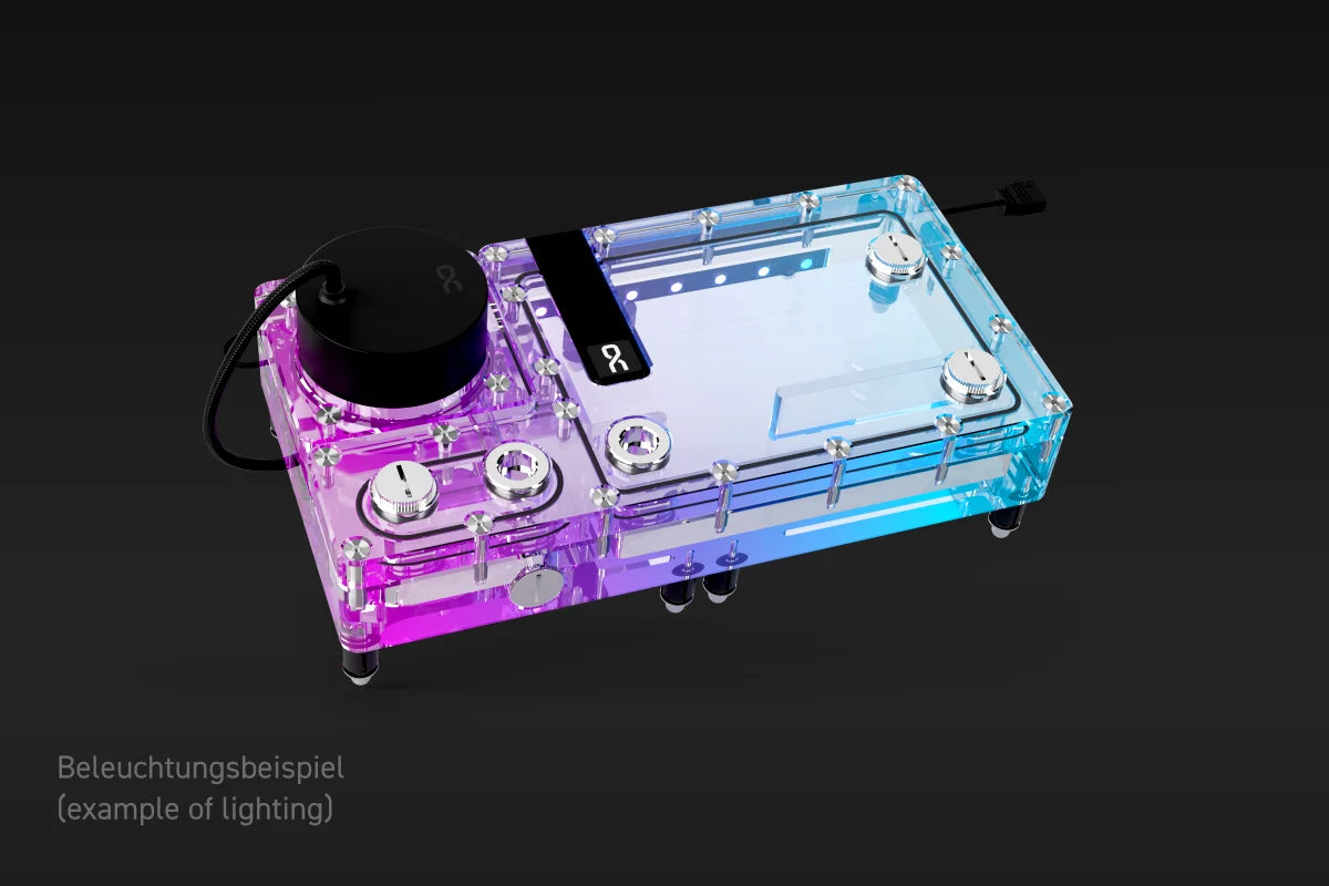 Alphacool Core Flat Reservoir 240 Right with VPP Apex Pump