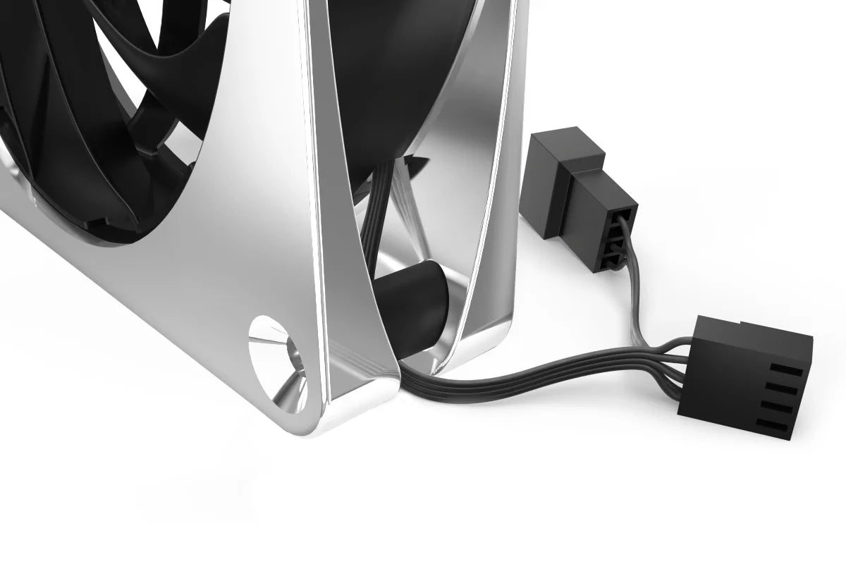 Alphacool Apex Stealth Metal Power Fan 3000rpm Chrome (120x120x25mm)