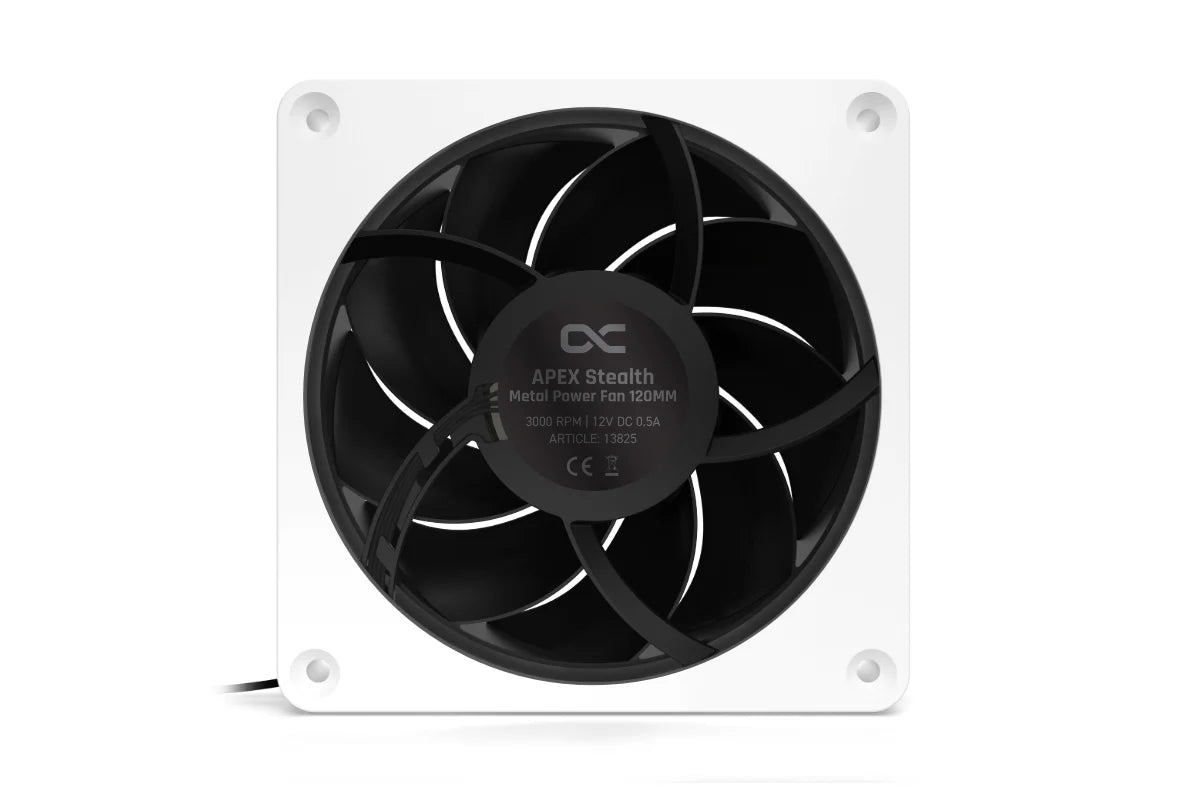 Alphacool Apex Stealth Metal Power Fan 3000rpm White (120x120x25mm)