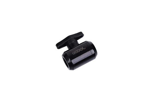 Alphacool Eiszapfen 2-way ball valve G1/4 - Deep Black