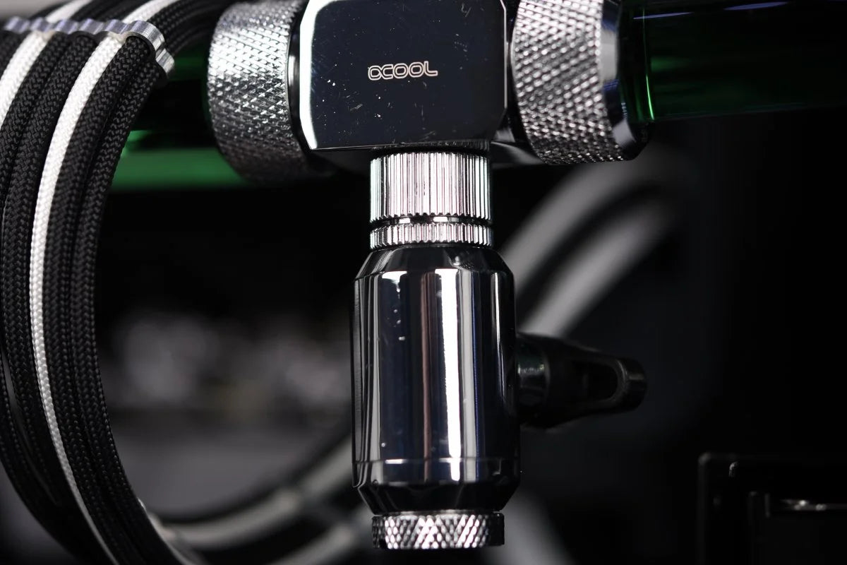 Alphacool Eiszapfen 2-way ball valve G1/4 - Deep Black