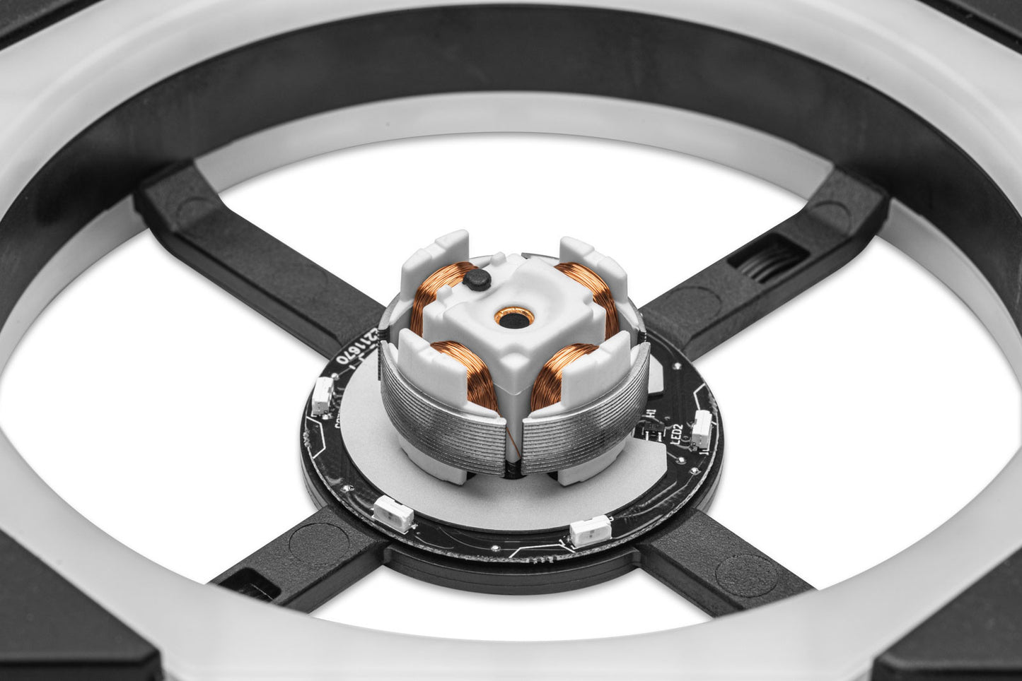 EKWB EK-Quantum Impulse 120 D-RGB - Black (400-1800 rpm) Black/Milky