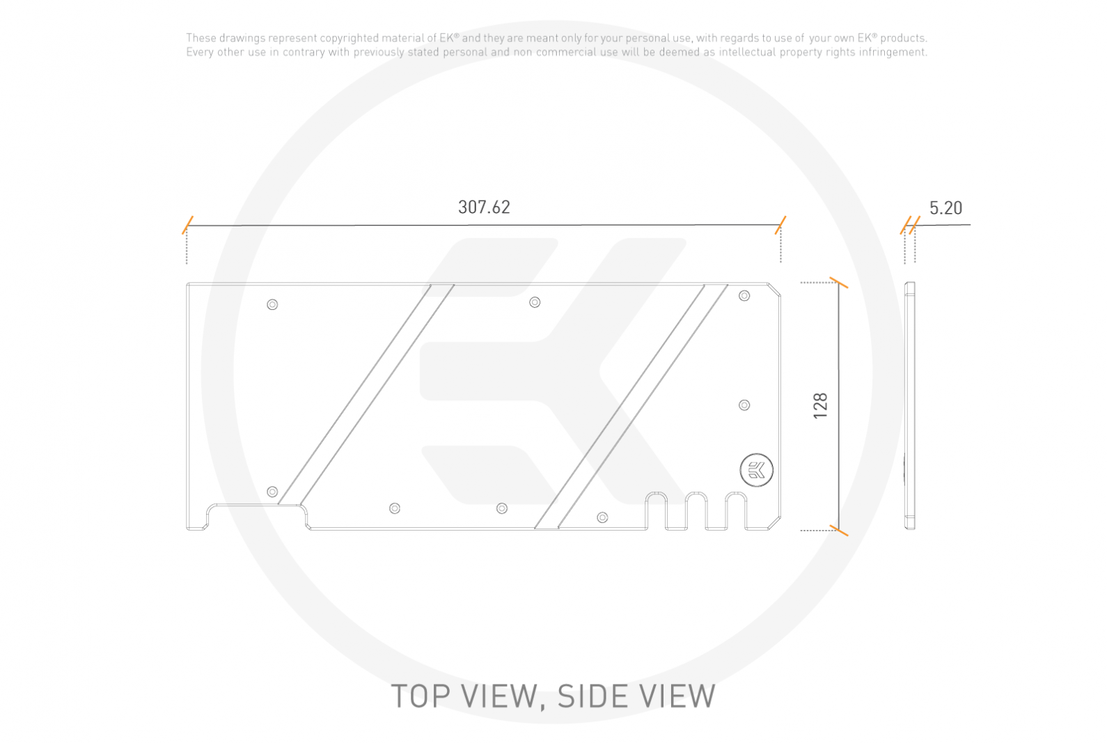 EKWB EK-Quantum Vector Trio RTX 3080/3090 Backplate - Black - Canada Watercool