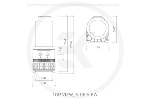 EKWB EK-Quantum Kinetic TBE 200 D5 PWM D-RGB - Plexi EKWB EK-Quantum Kinetic TBE 200 D5 PWM D-RGB - Plexi