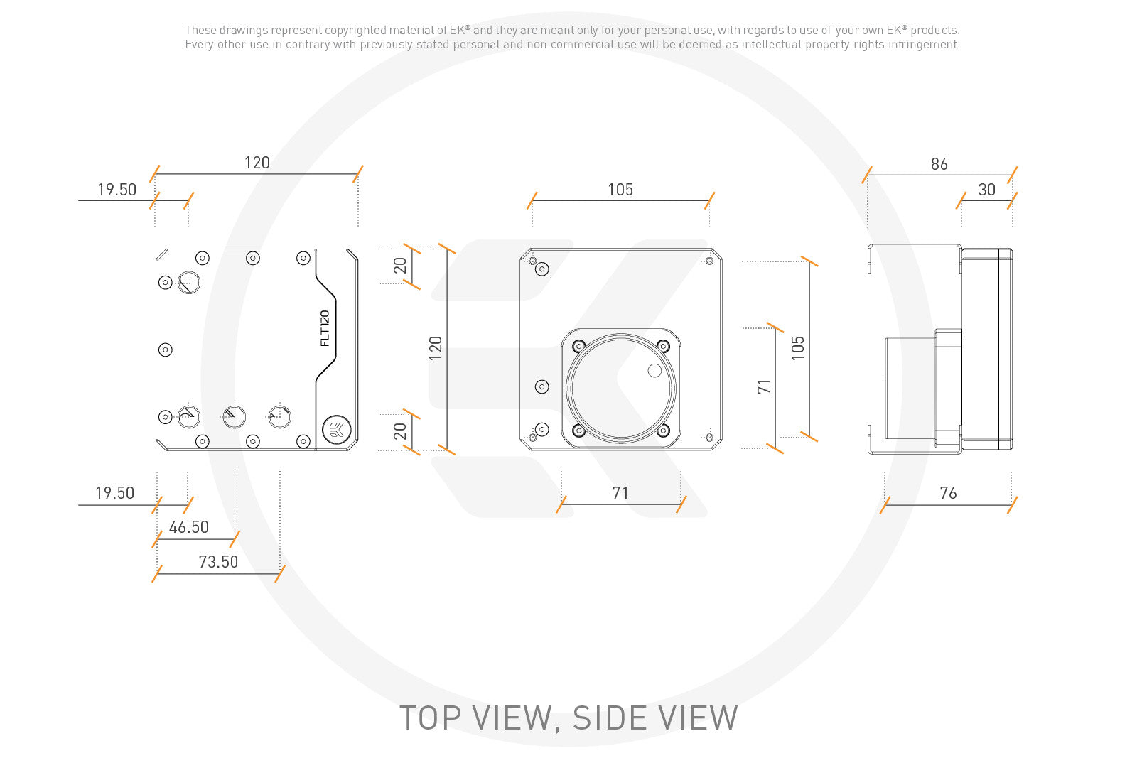 EKWB EK-Quantum Kinetic FLT 120 D5 PWM D-RGB - Plexi - Canada Watercool